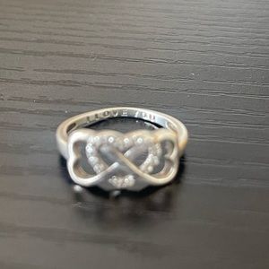 Promise ring - I love you engraved